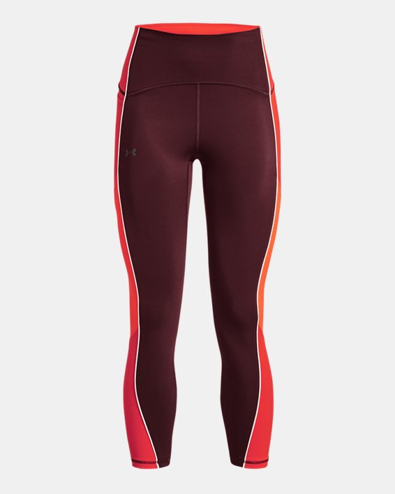 Damen UA RUSH™ Leggings (knöchellang), Red, pdpMainDesktop image number 4